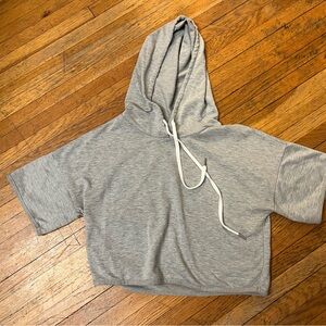 Womens crop top hoodie